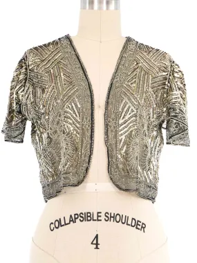 1920s Sequin Net Jacket