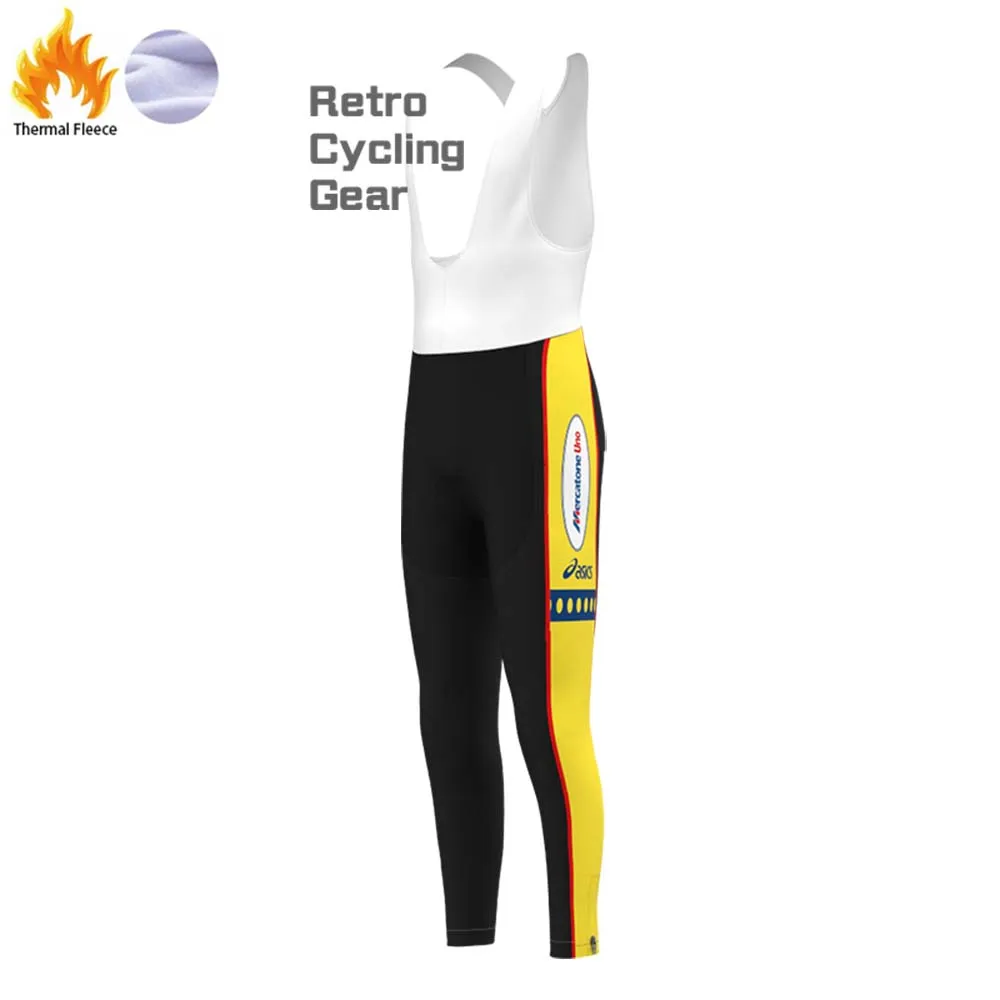 1999 Bianchi Fleece Retro Cycling Bib Pants