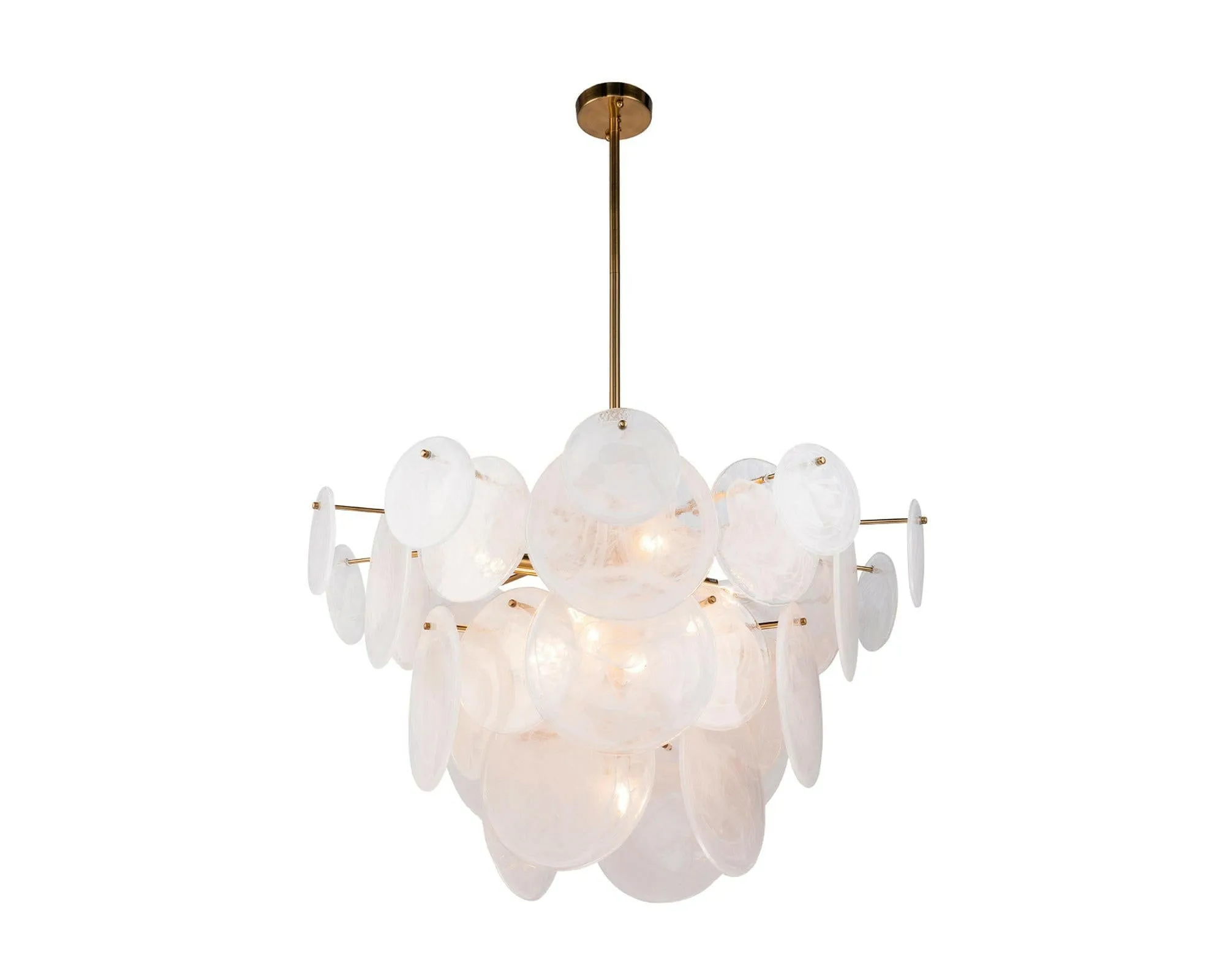 Adagio Pendant Lamp – White Antique Brass