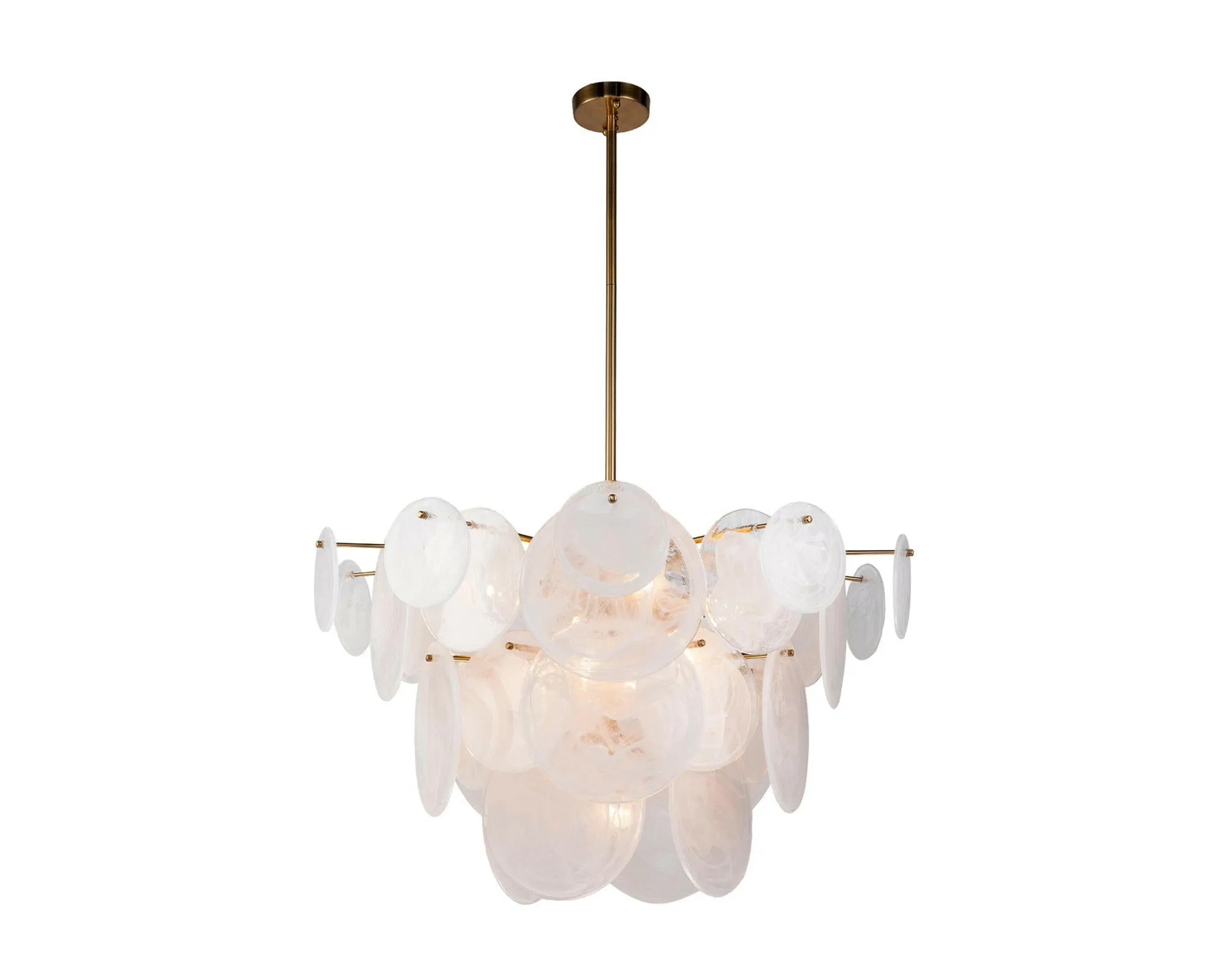 Adagio Pendant Lamp – White Antique Brass