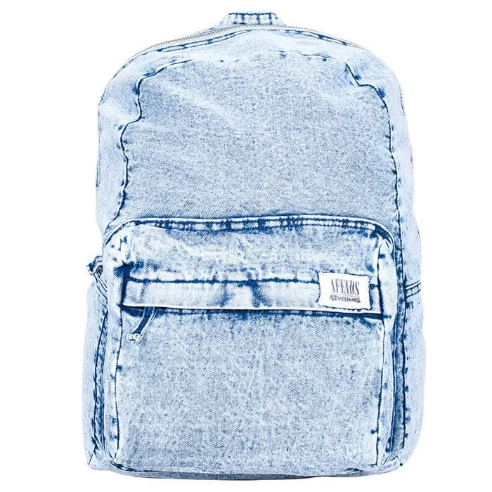 Afends Bag Nevermind - Blue Acid - Denim Backpack