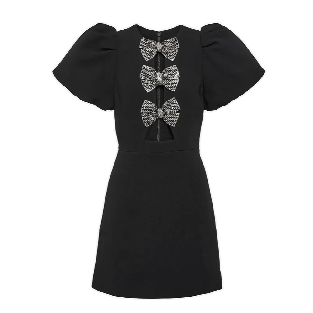 Ailia Bow Embellished Cocktail Dress