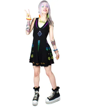 ALIEN BUDDHA FLARE DRESS