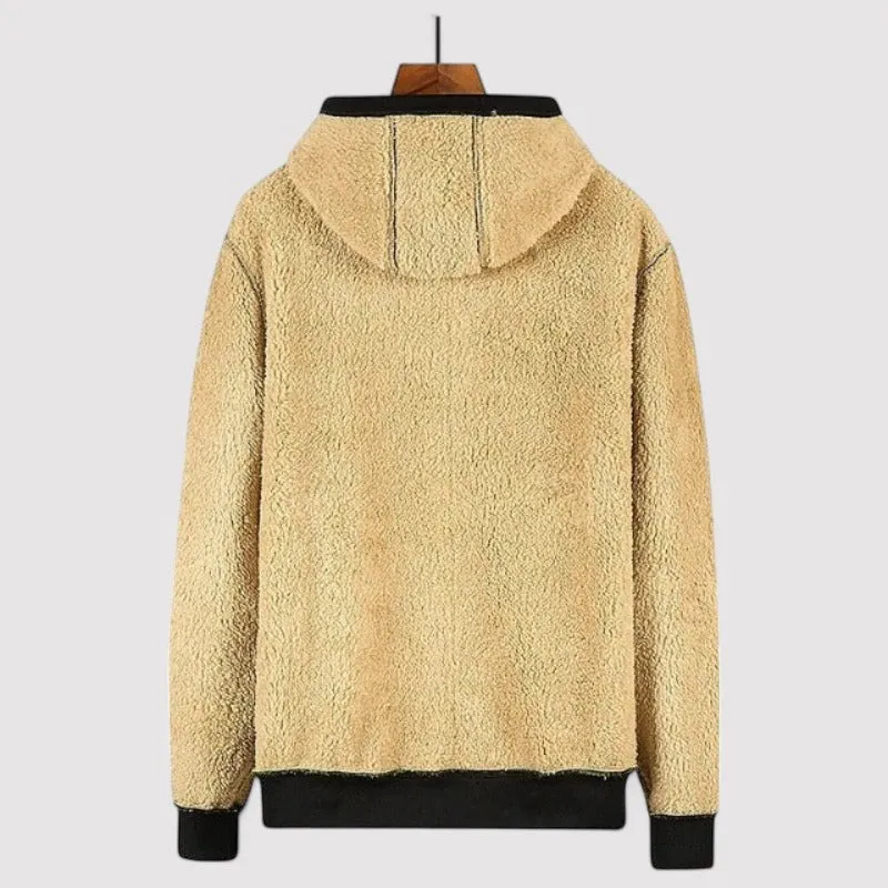 Ancien | Warm Winter Cardigan with Wool Inside