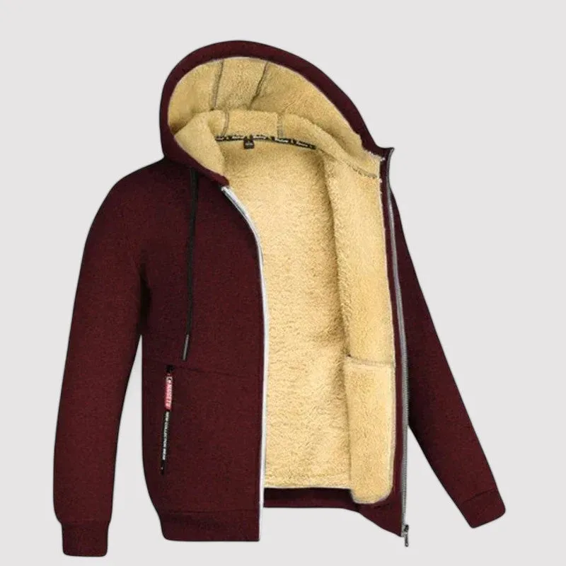 Ancien | Warm Winter Cardigan with Wool Inside