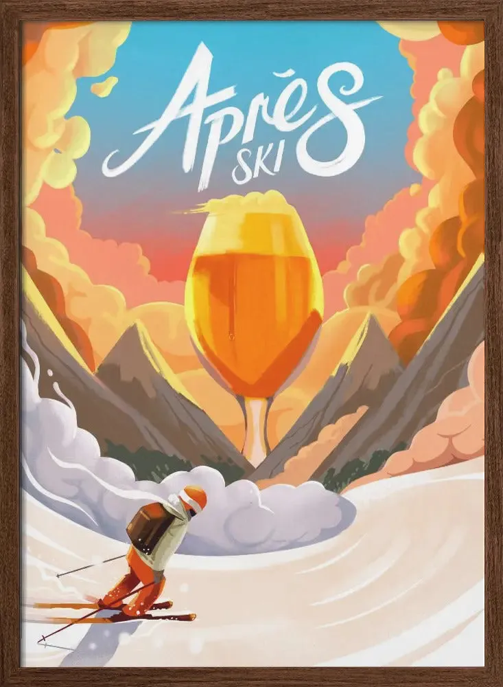 Apres Ski - Stretched Canvas, Poster or Fine Art Print