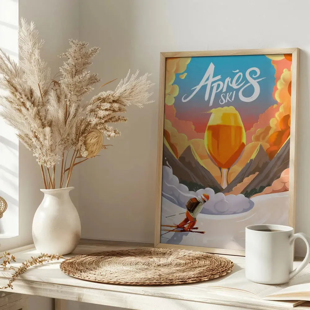 Apres Ski - Stretched Canvas, Poster or Fine Art Print