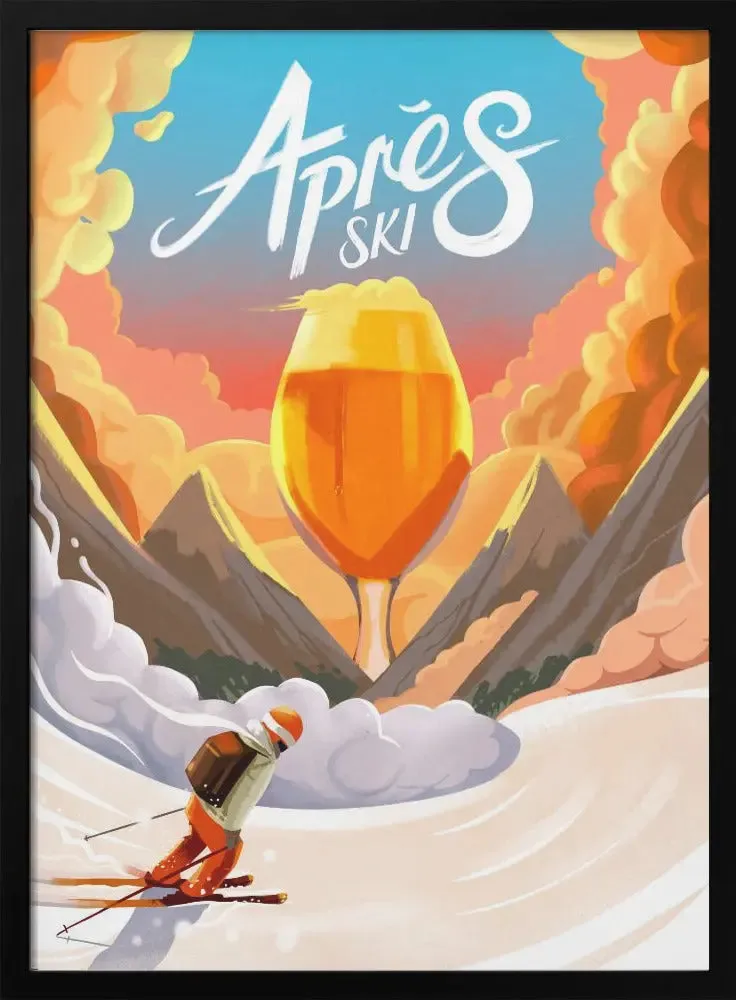 Apres Ski - Stretched Canvas, Poster or Fine Art Print