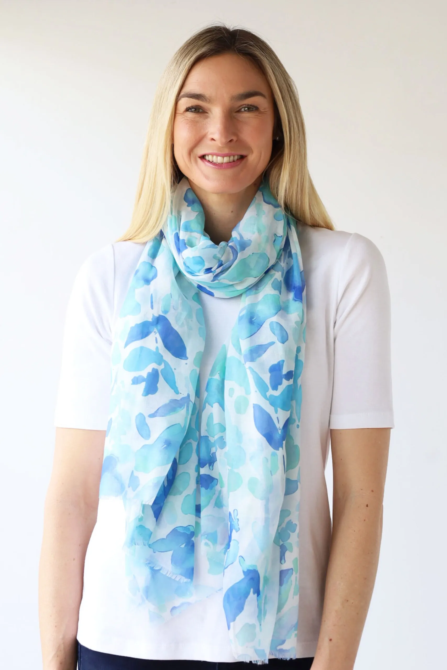 Archer House Scarf - Blues