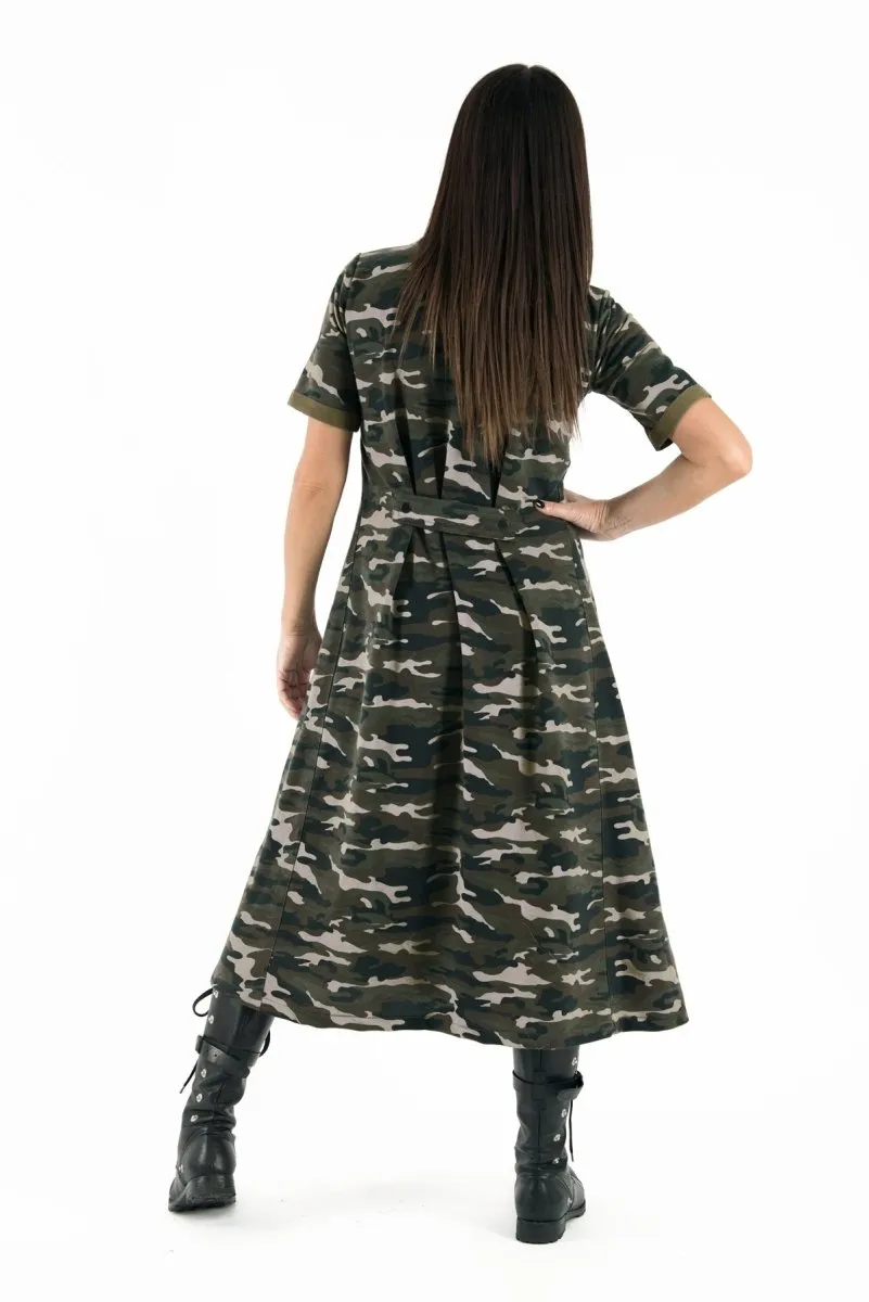 Autumn Camouflage Dress TEDDY