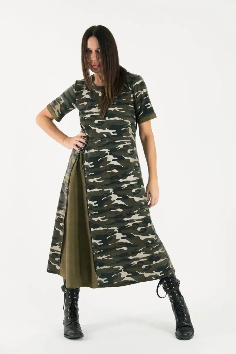 Autumn Camouflage Dress TEDDY