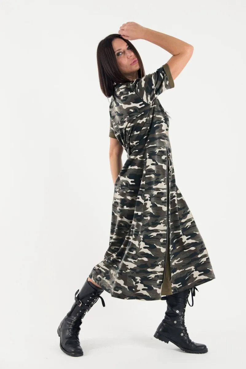 Autumn Camouflage Dress TEDDY