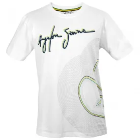 Ayrton Senna T-shirt, Track Line, Blue, 2016