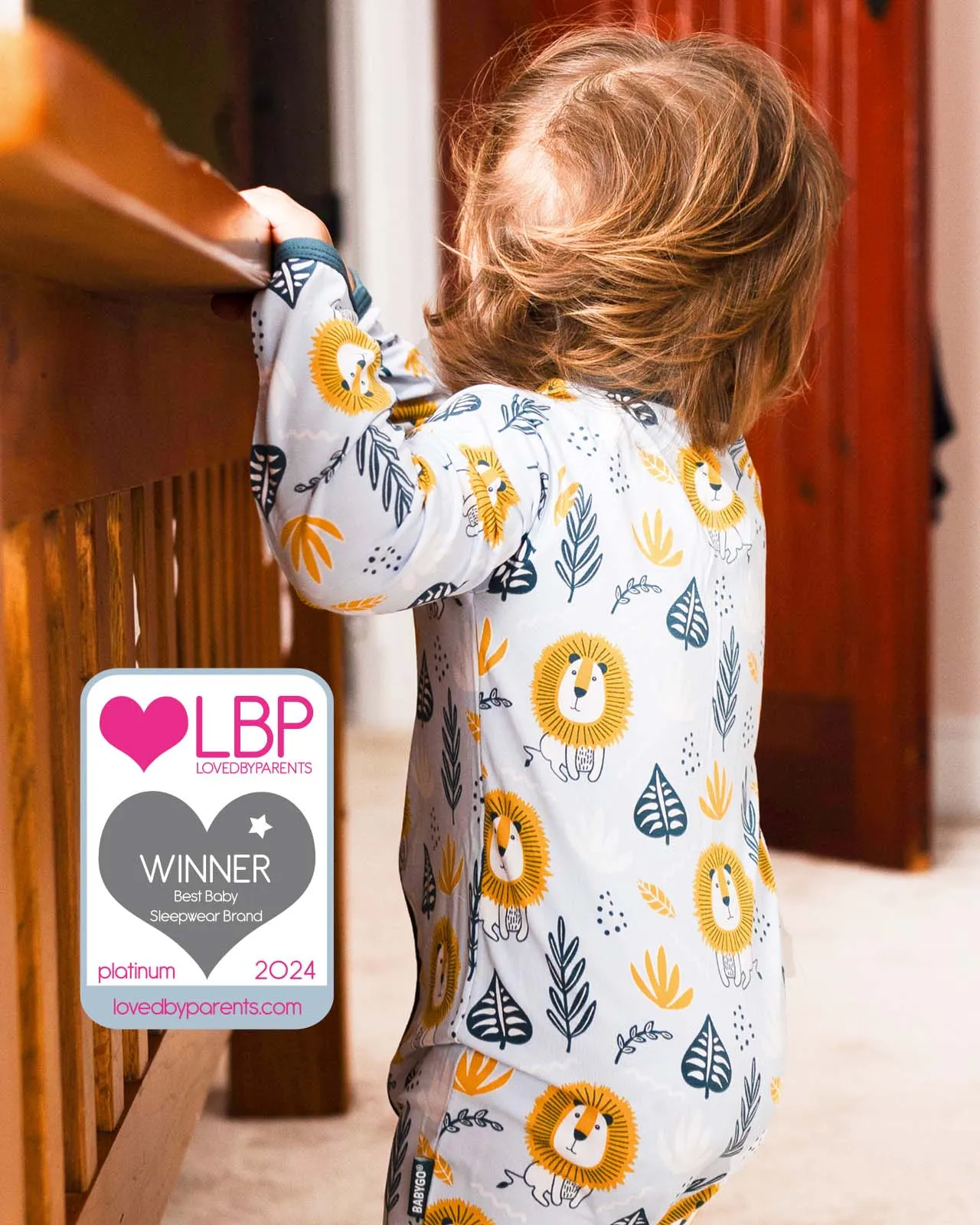 BABYGO® Lion Zip Sleepsuit