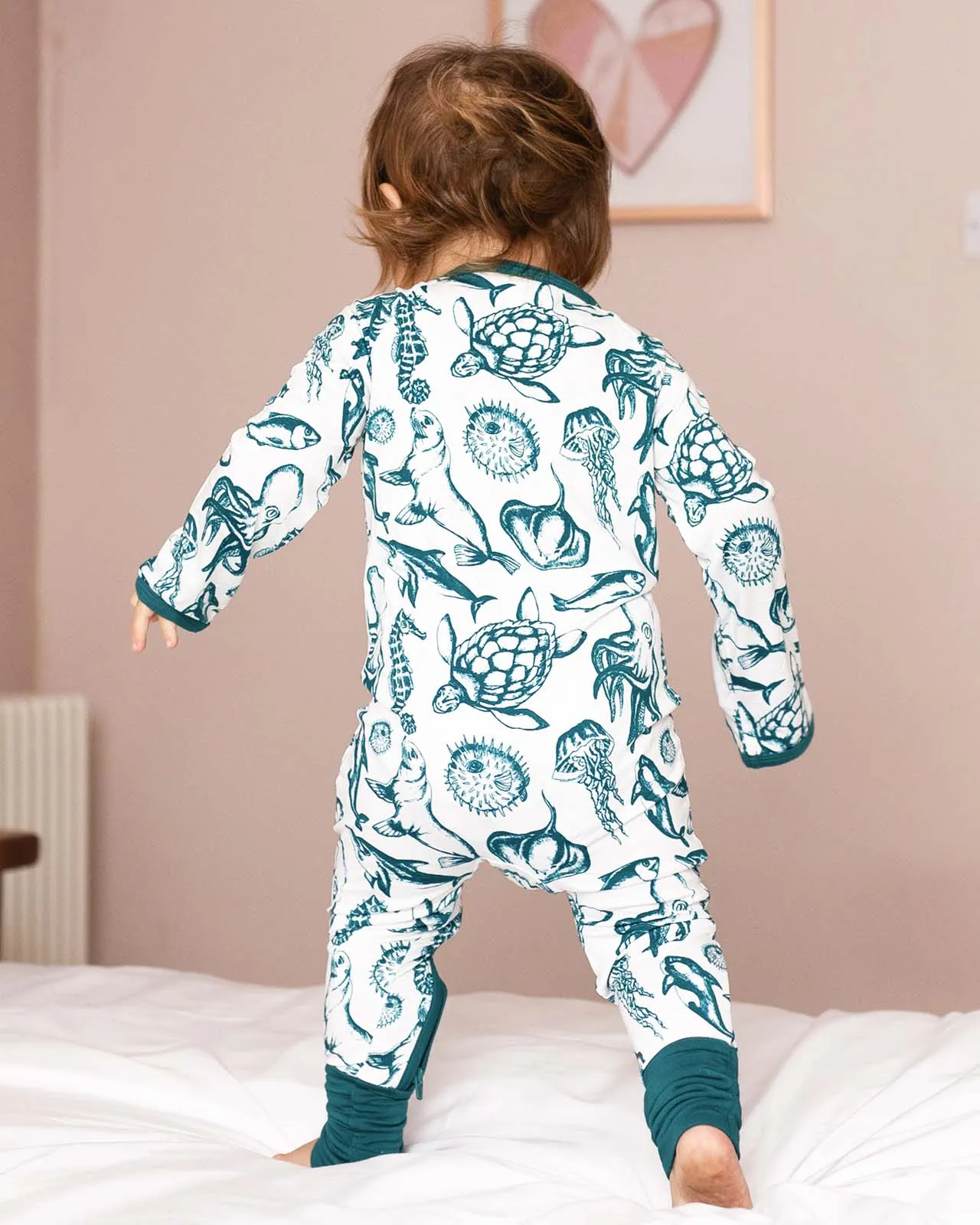 BABYGO® Sea Creatures Zip Sleepsuit