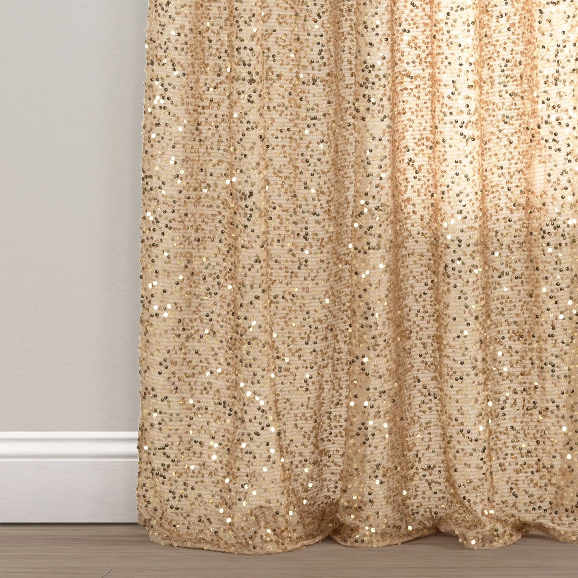 Ballgown Glam Sparkle Sequins Window Curtain Panel