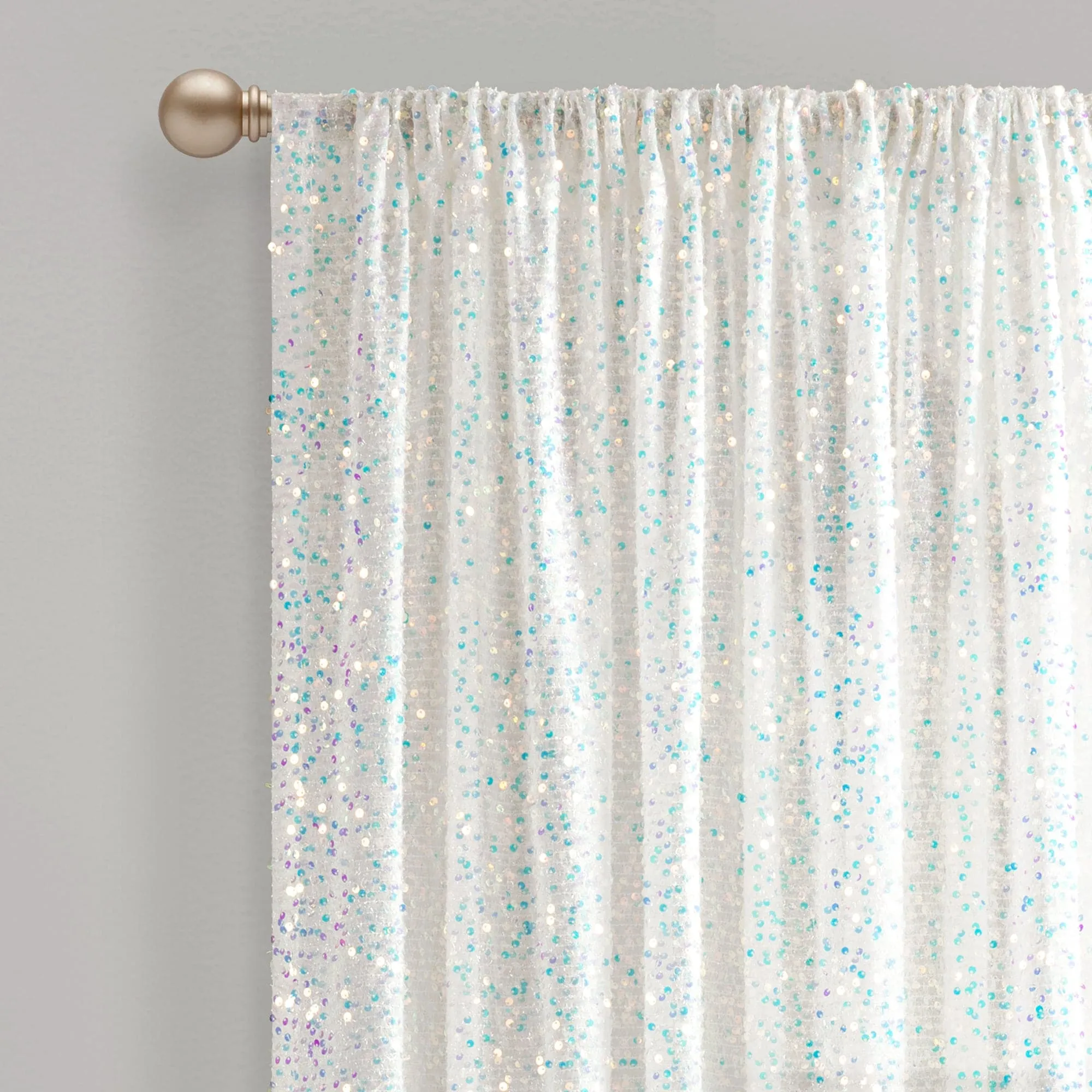 Ballgown Glam Sparkle Sequins Window Curtain Panel