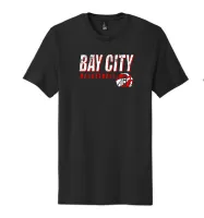 Bay City Black T-Shirt W/ Faded Bay City