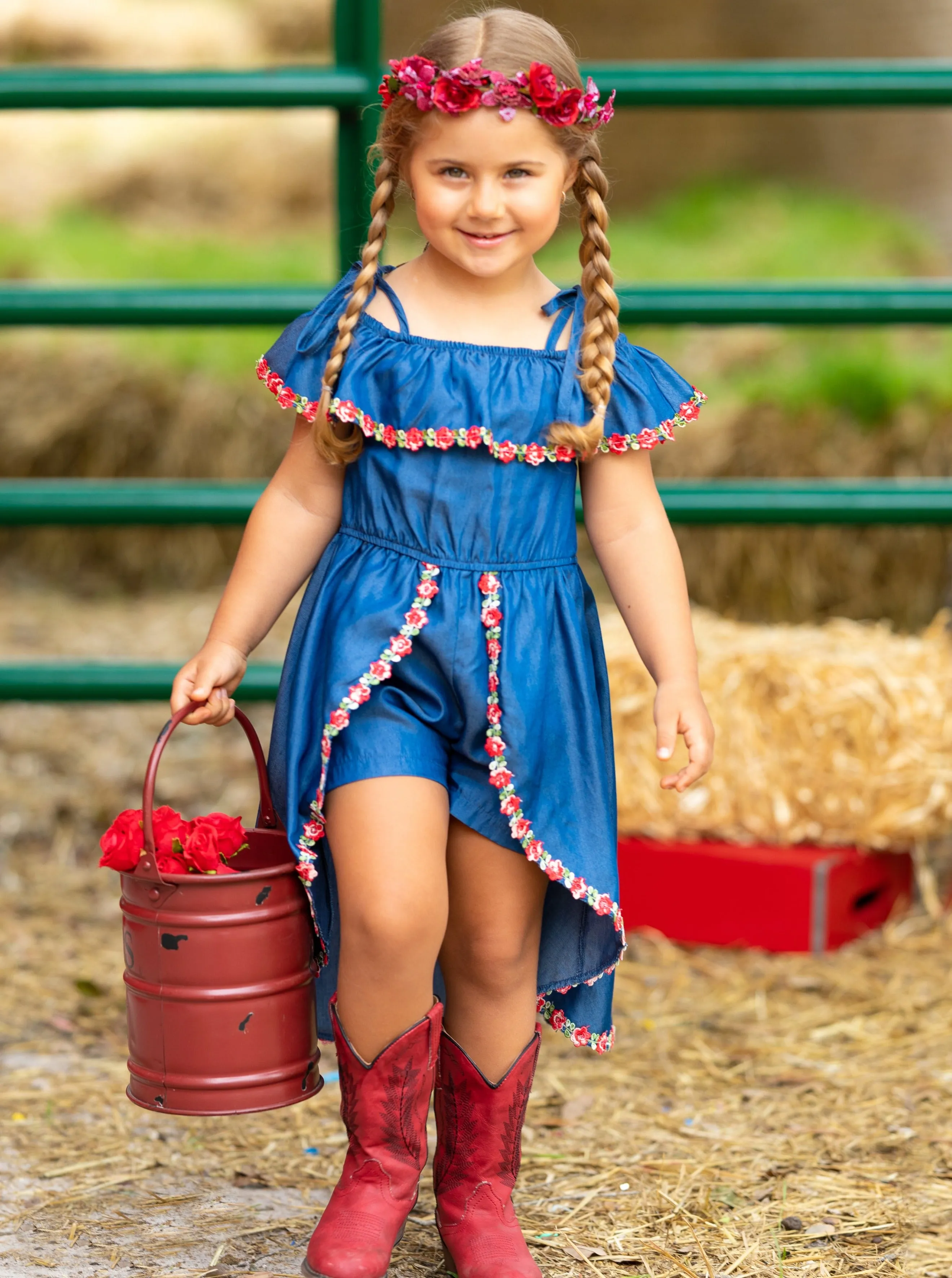 Beautiful and Classic Skirted Romper