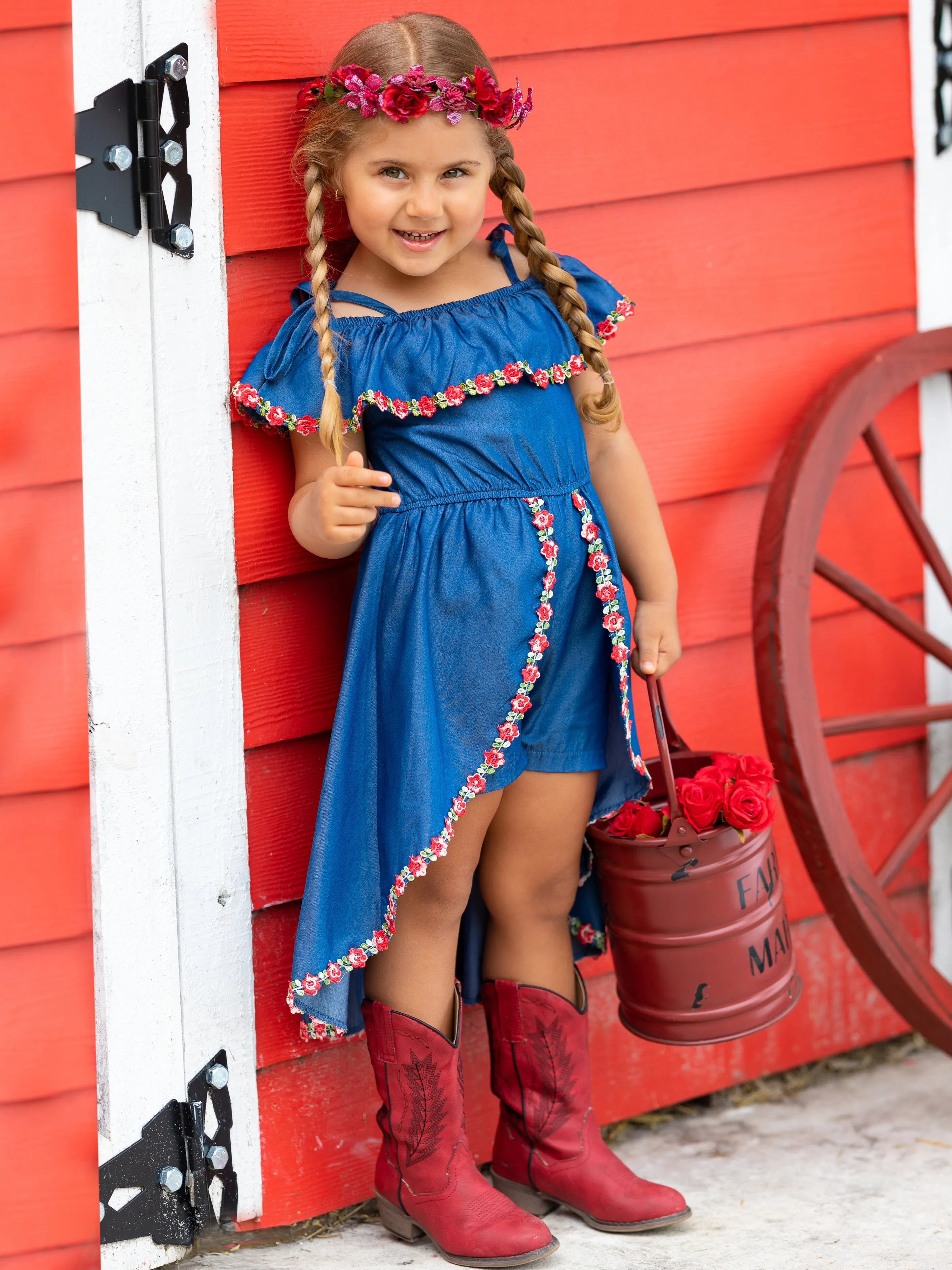 Beautiful and Classic Skirted Romper