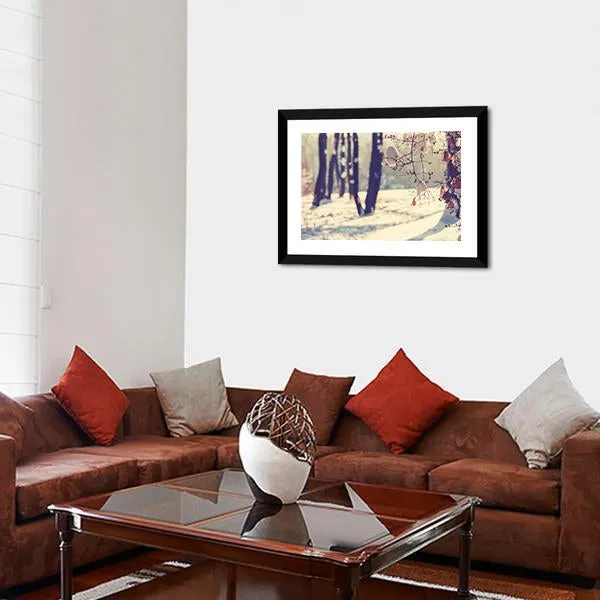 Beautiful Winter Scene Canvas Wall Art