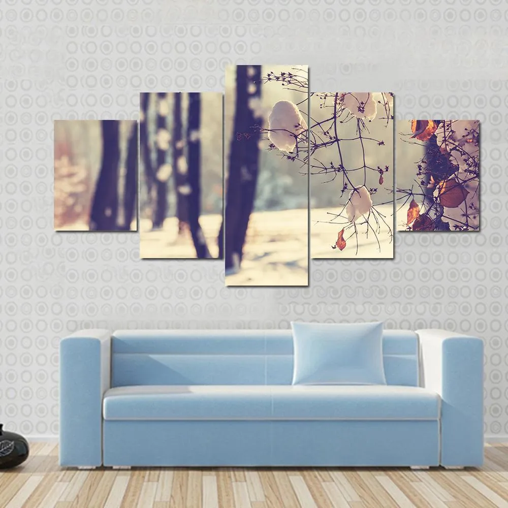 Beautiful Winter Scene Canvas Wall Art