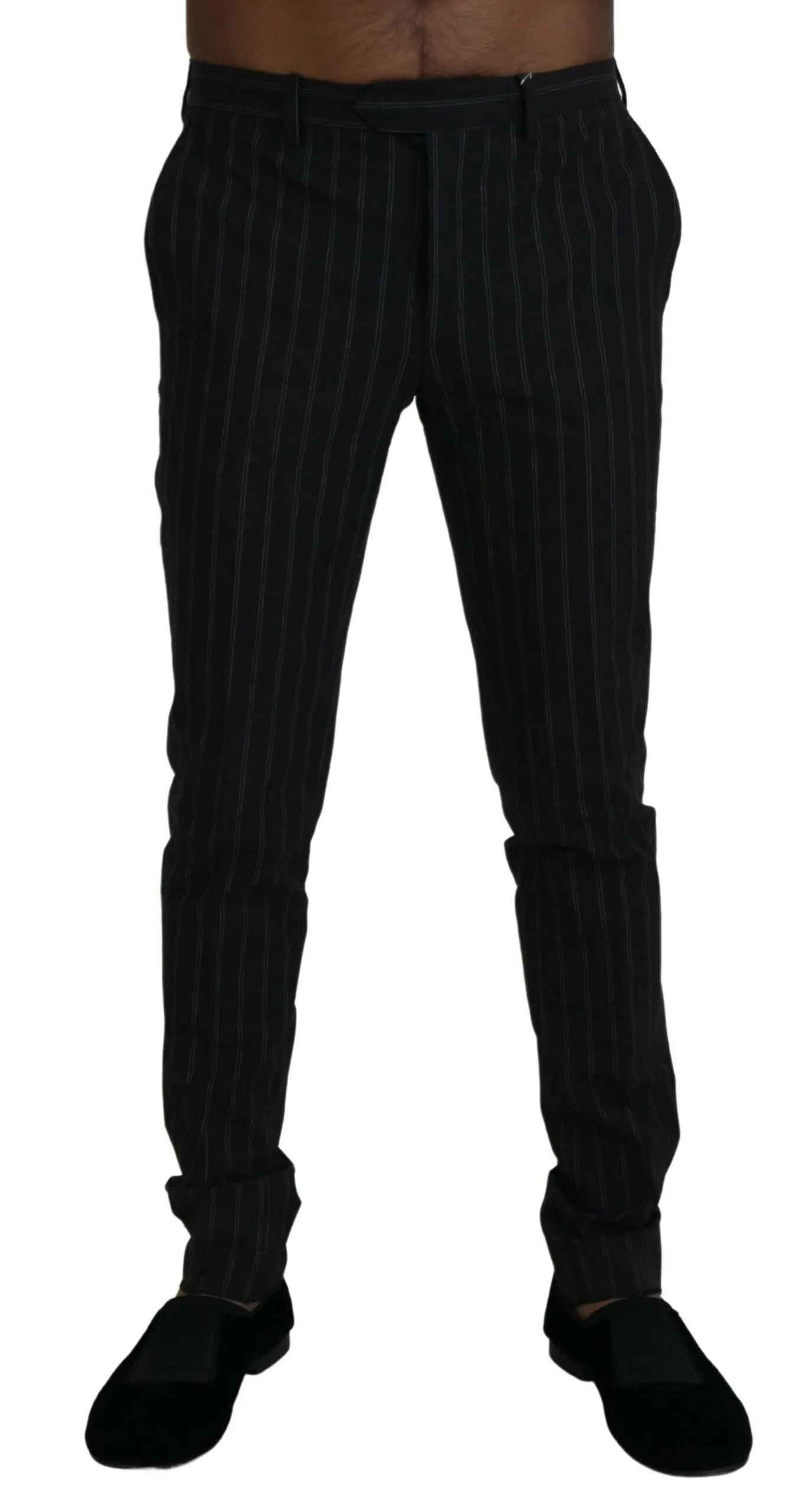 BENCIVENGA Elegant Striped Viscose Dress Pants for Men