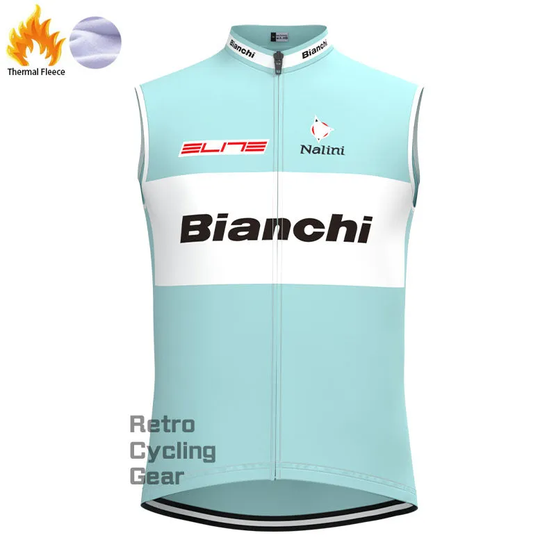 Bianchi Grey Green Fleece Retro Cycling Kits