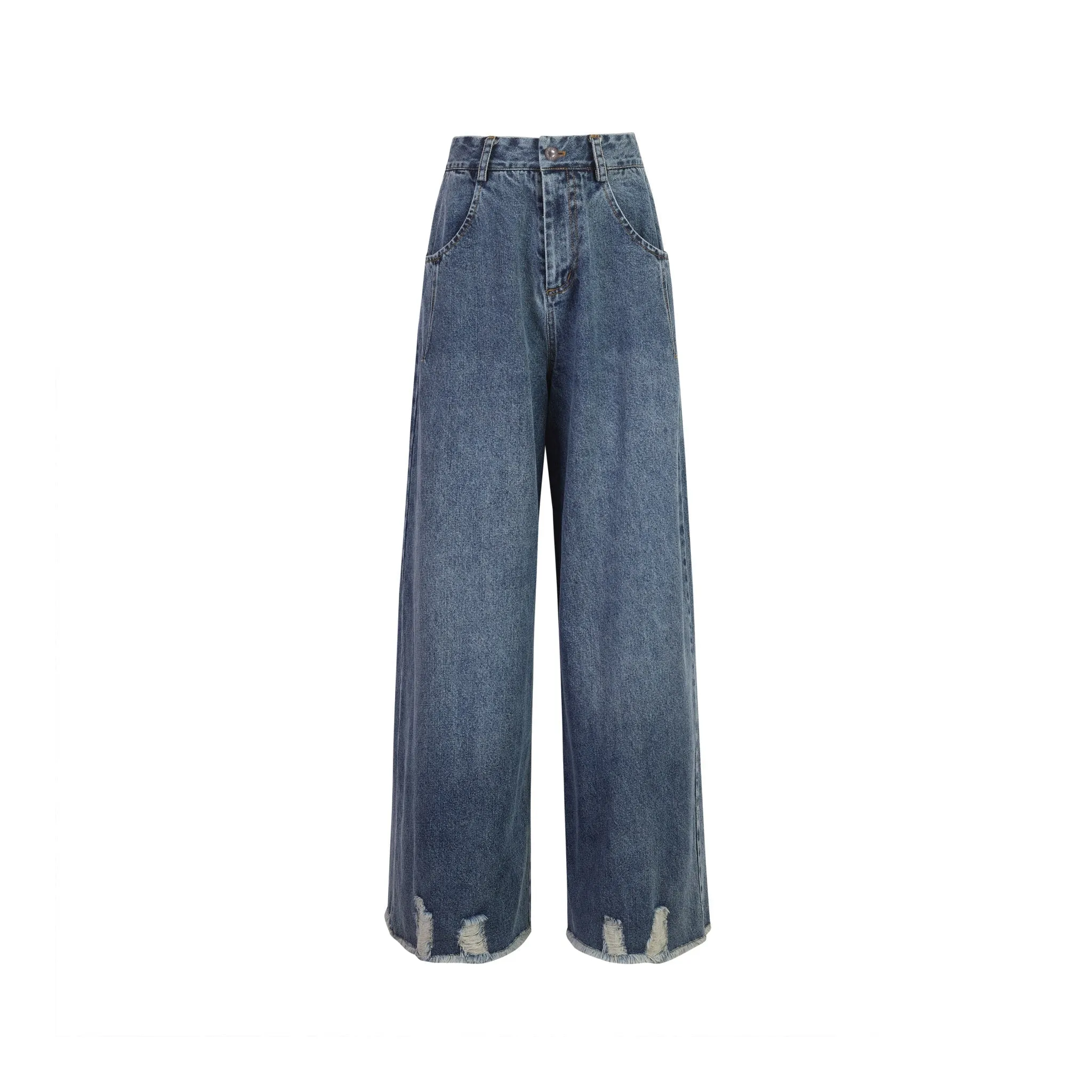 Big Pocket Blue Jeans Denim