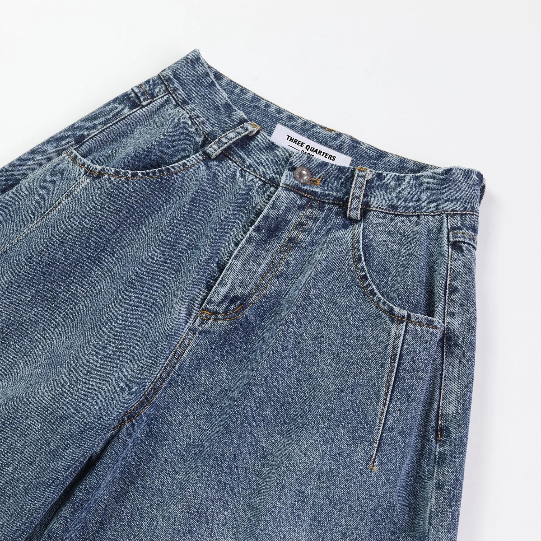 Big Pocket Blue Jeans Denim