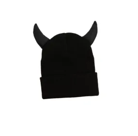 Black Beanie With Horns