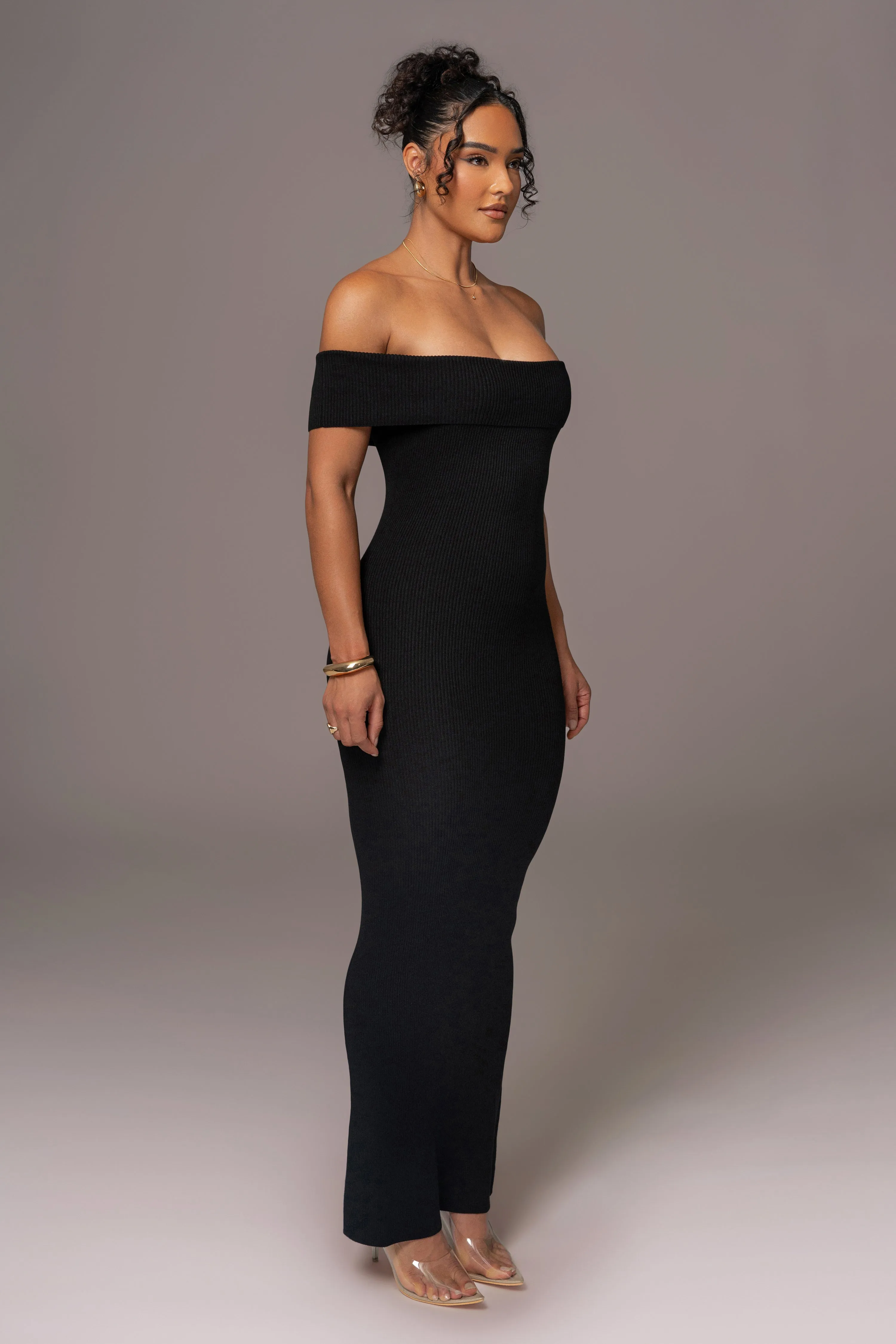 Black Custom  Maxi Dress