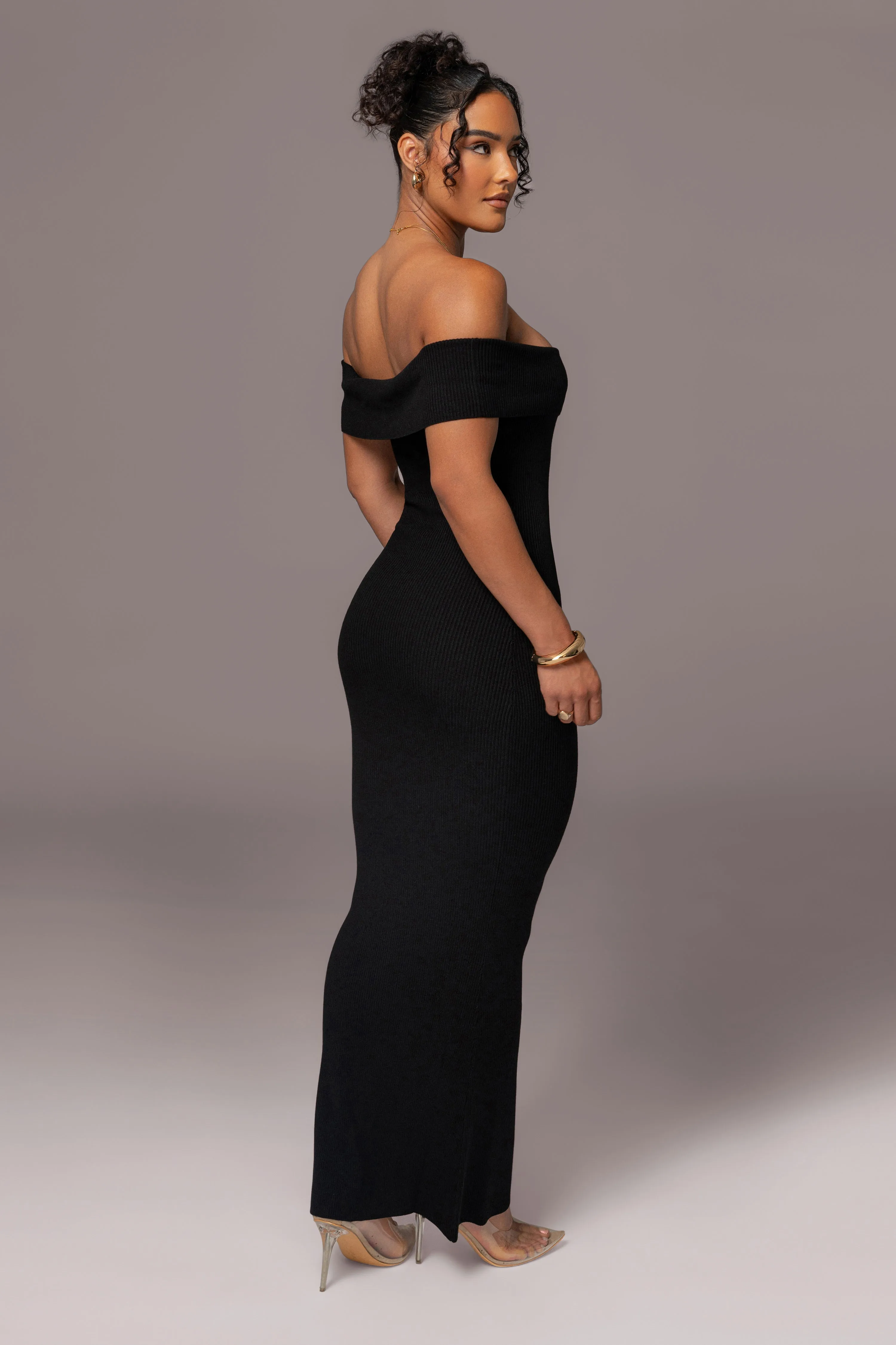 Black Custom  Maxi Dress