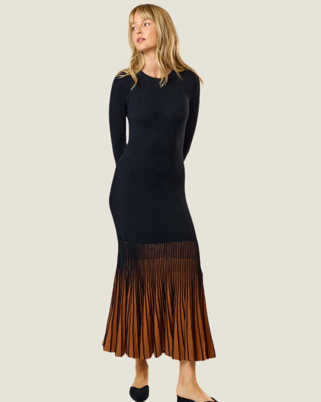 Black Long Sleeve Maxi Dress