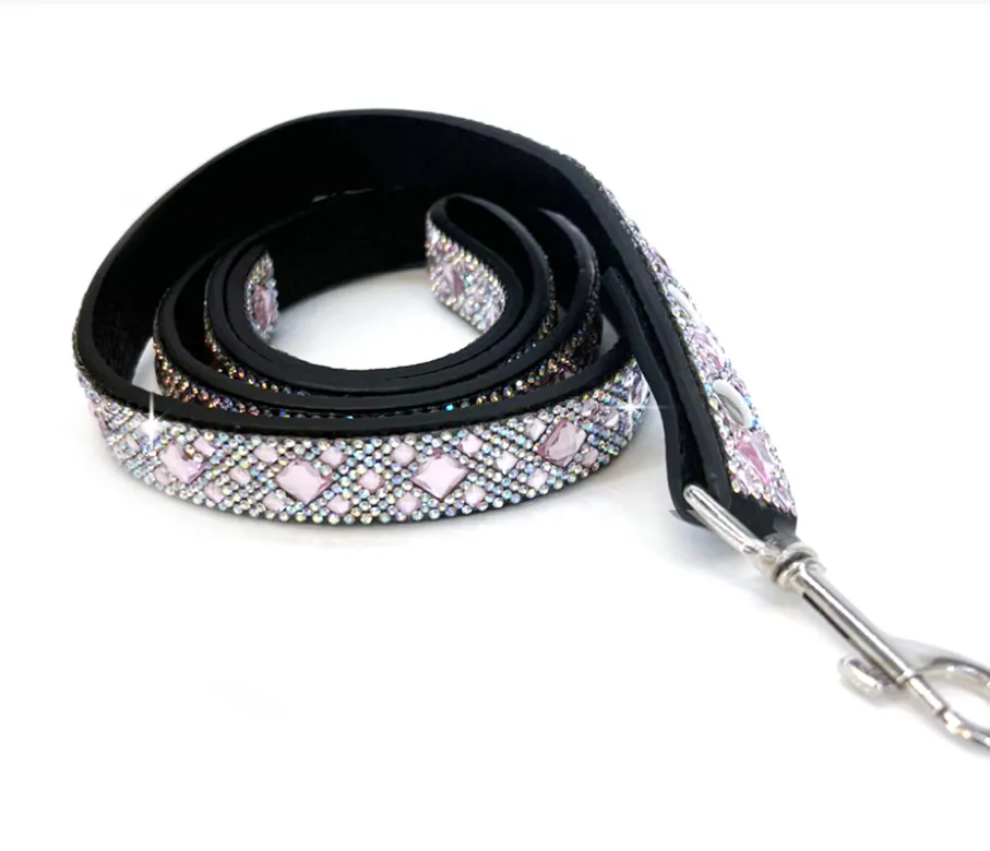 Bling Dog Leash | Pink, Black or Silver