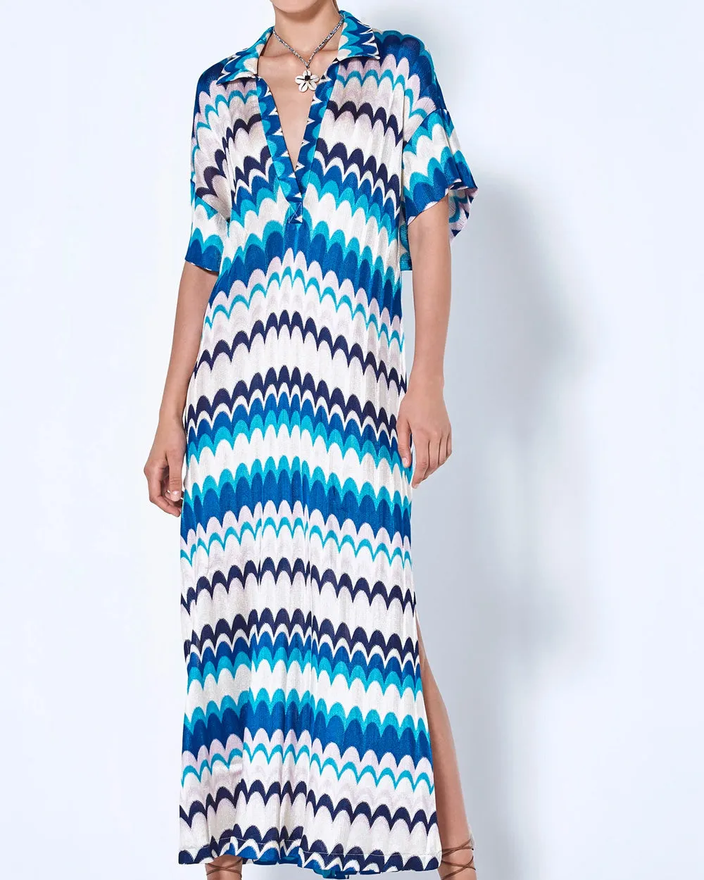 Blue Waves Lucchini Dress