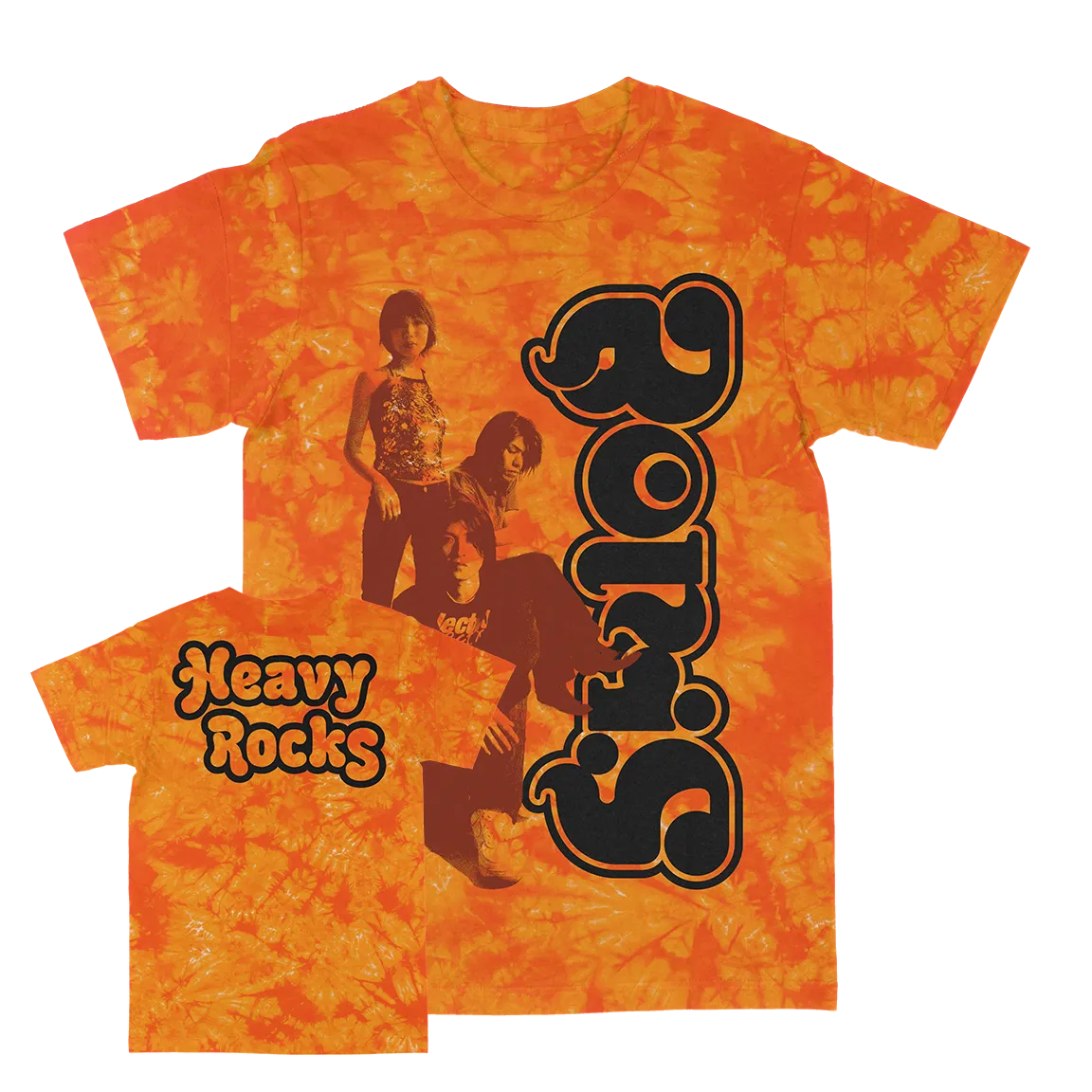 Boris "Heavy Rocks: Band" Crystal Tie-Dye T-Shirt