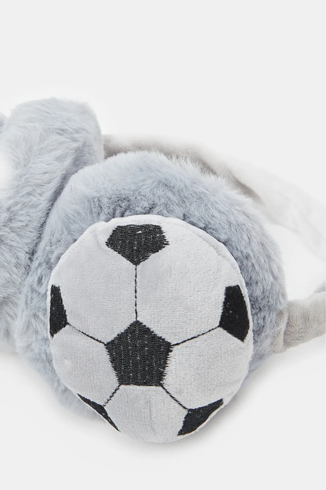 Boys Grey Embellished Earmuff