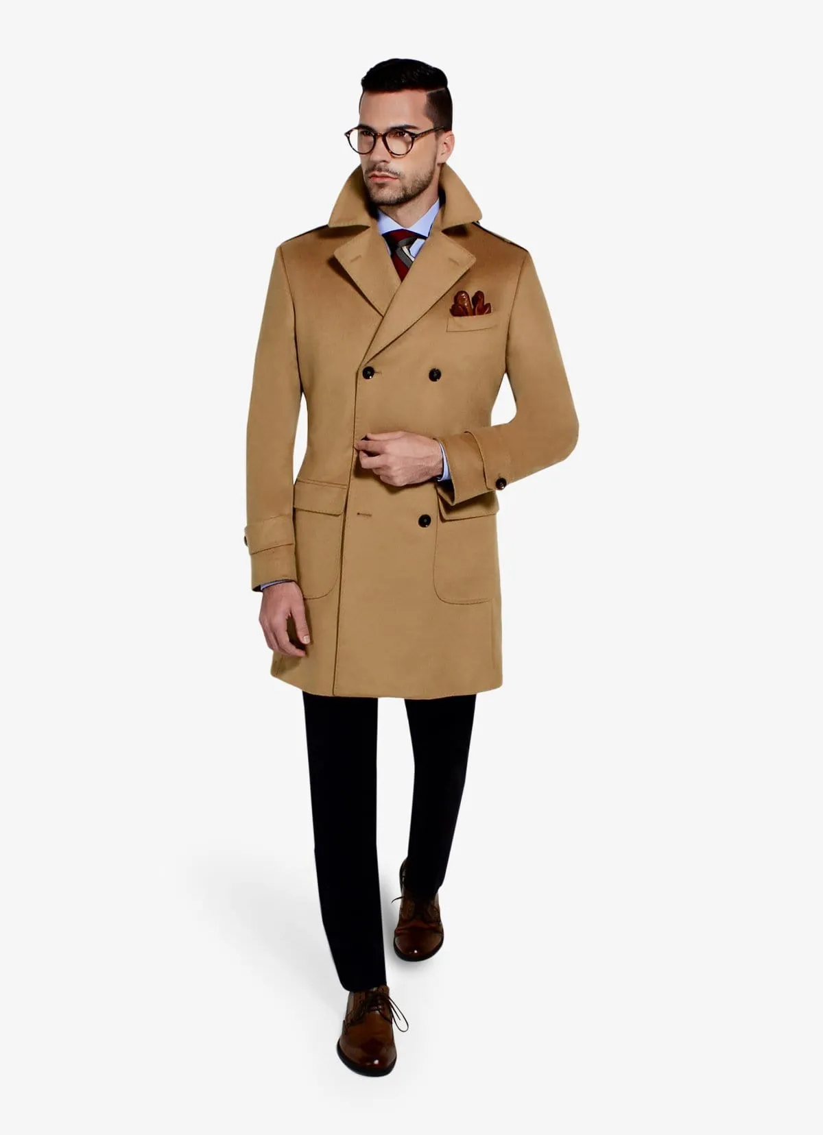 Brown Cashmere Overcoat