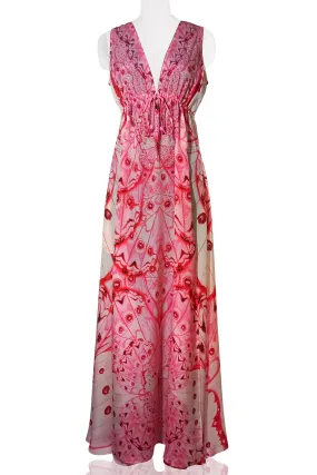 Butterfly Print Hot Pink Dress