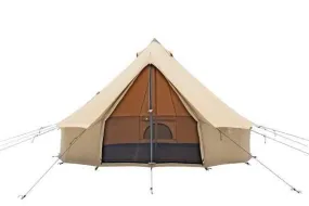 CANVAS REGATTA BELL TENT WITH 3 SLEEPING MATS   3 BLANKETS