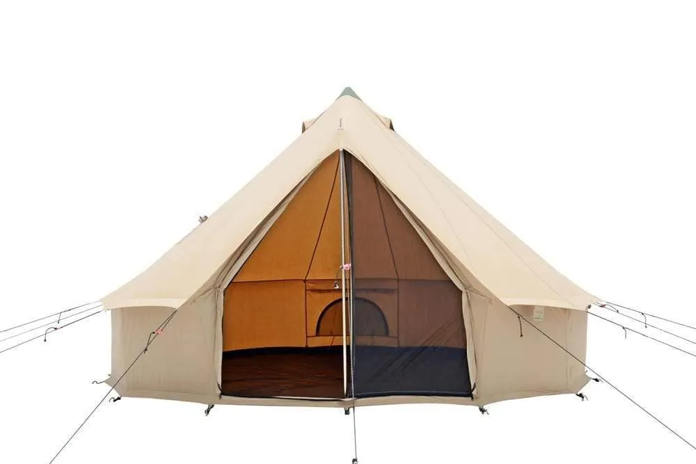 CANVAS REGATTA BELL TENT WITH 3 SLEEPING MATS   3 BLANKETS