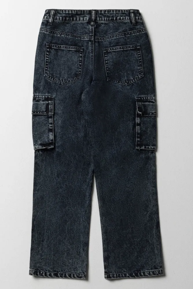 Cargo slouchy denim