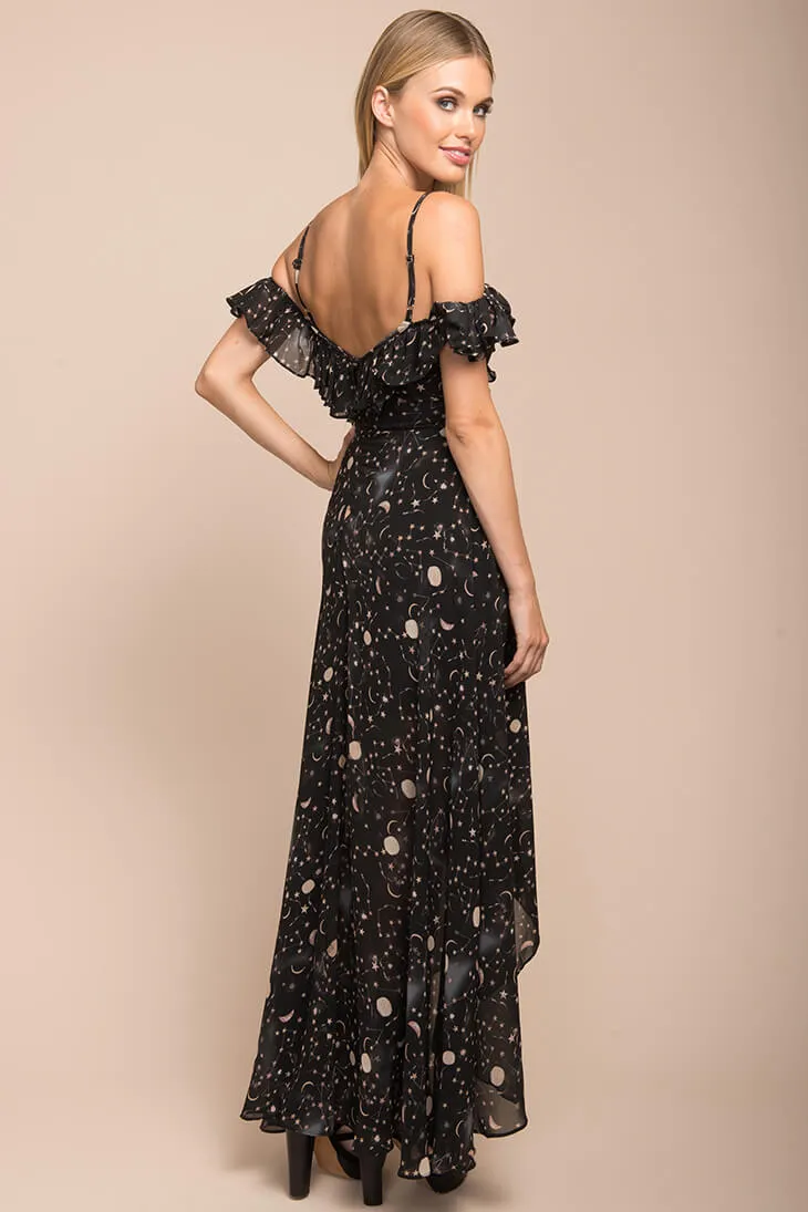 Celeste Star Print Maxi Dress