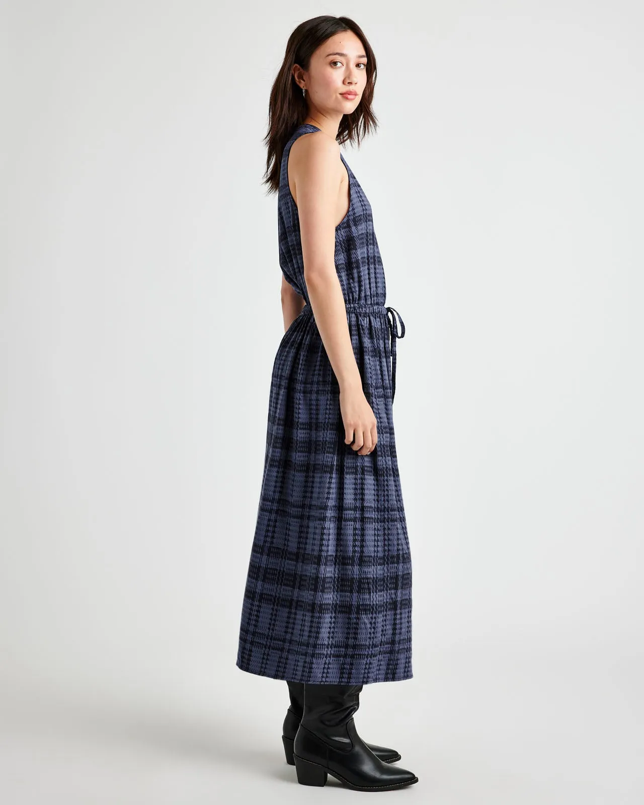 Cleo Plaid Maxi Dress