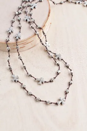 Cross Alloy Layer Necklace