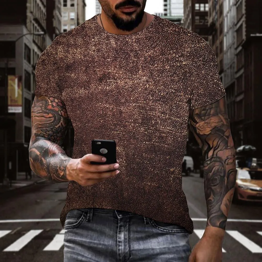 dark red texture shirts special texture Hip hop tshirt 3D Cool different men art costume