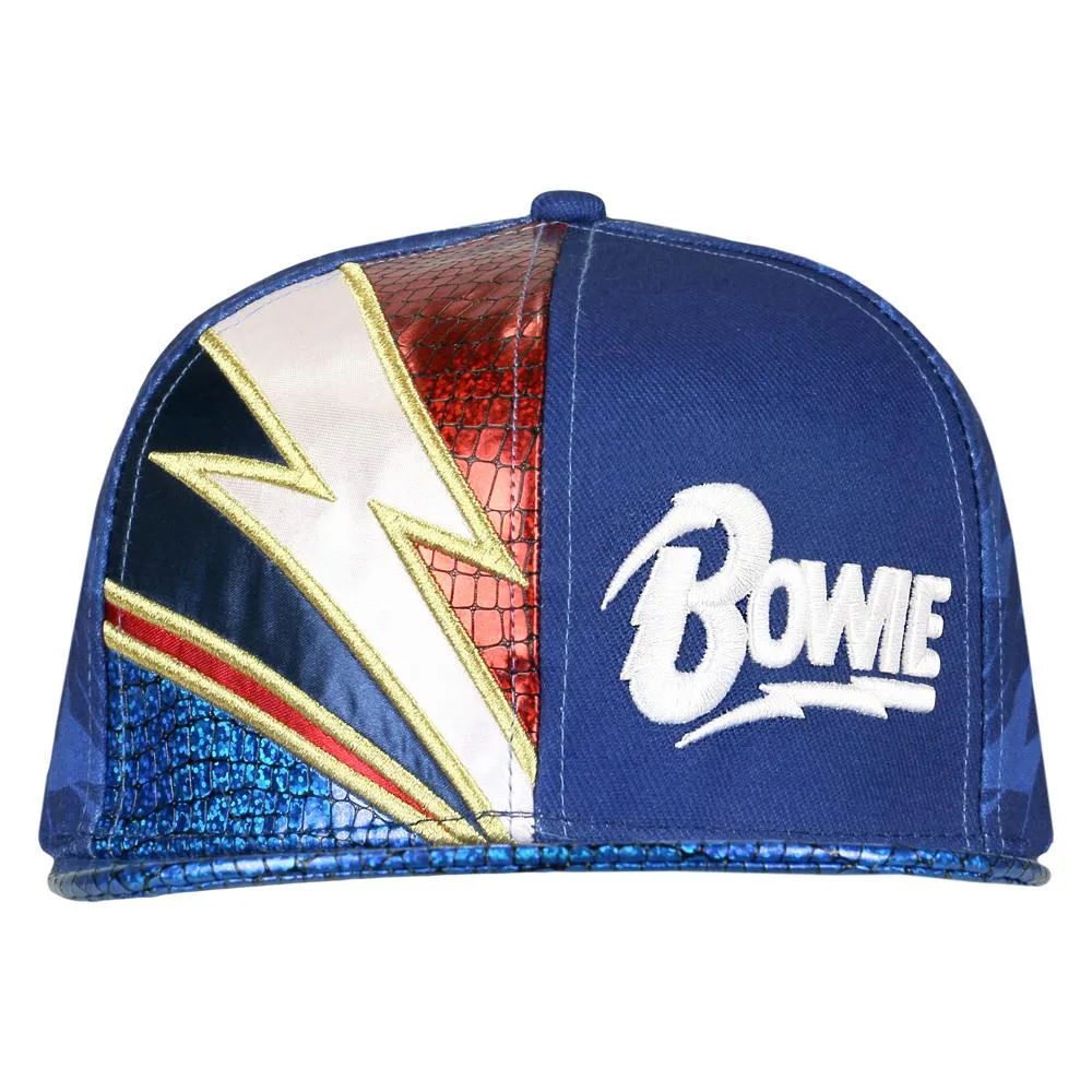 David Bowie Rhinestone Blue Snapback Hat