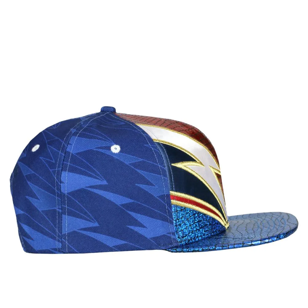 David Bowie Rhinestone Blue Snapback Hat