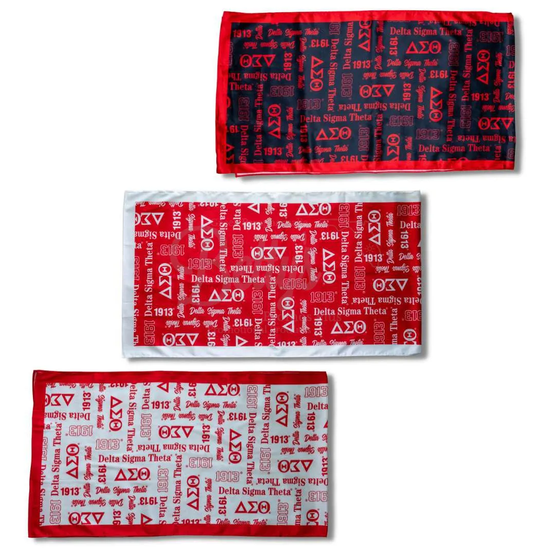 Delta Sigma Theta ΔΣΘ Signature Scarf